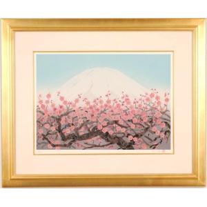 中島千波 『千歳櫻』 岩絵具方式 複製日本画 絵画 桜 春 名画 巨匠
