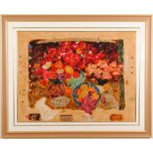 福山小夜 セーター 高倉健 絵画 銅版画 エッチング インテリア