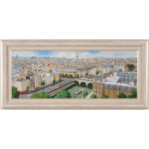 パリ 風景画 絵画 フランス モンマルトルの丘 水彩画 藤森悠二