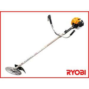 京セラ (旧リョービ) KYOCERA エンジン刈払機 両手ハンドル 刈刃径