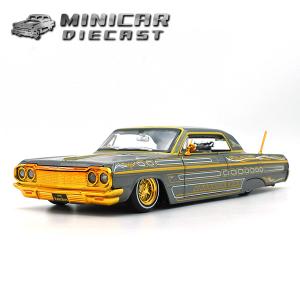Jada 1/24 箱入り ミニカー 1959 CHEVROLET IMPALA グリーン イエロー