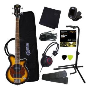 Pignose PGB-200 BK ブラック アンプ内蔵ベース | ベース4点セット付