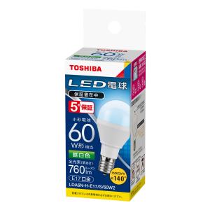 TOSHIBA（東芝） 電球色 60W形相当 LDA6L-H-E17/S/60W2 配光角約140度