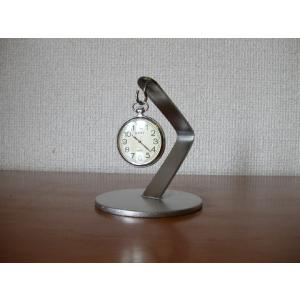 懐中時計スタンド ブラック横開き懐中時計ディスプレイスタンド : AK