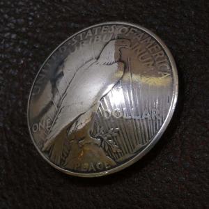 シルバー コンチョ 1ダラー モルガン コインコンチョ オールドコイン