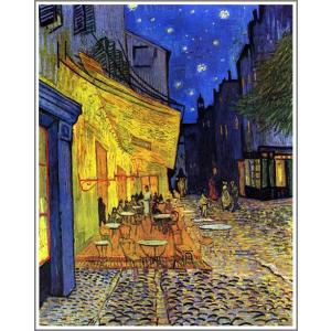 送料無料】絵画：フィンセント・ファン・ゴッホ「夜のカフェテラス