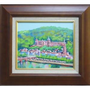 絵画 田村隆枝 油絵 肉筆油絵 雪山風景画 点描画 特別寸法 送料無料