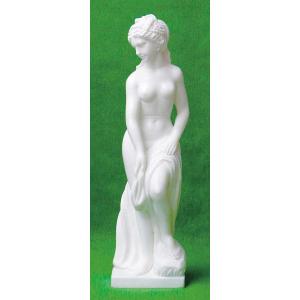 彫刻 石像 水瓶の女神 大理石 高級四川白石 高さ約 90cm 重さ約 40kg