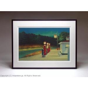 出荷区分B】ジャスパー・ジョーンズ 旗 額付ポスター Jasper Johns