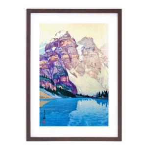 版画 絵画 名画 日本画 日本アルプス十二題 劔山の朝 吉田博