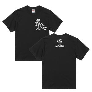 ツゥイ トゥワイス TWICE サイン入り ロゴ入り ブラック 黒Tシャツ T