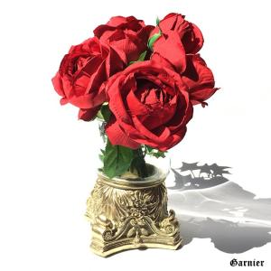 アンティーク 花瓶 フラワーベース ガラス クリスタル バロック調 装飾