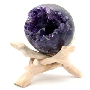 11.1Kg アメジスト笑口 丸玉 205mm t610-11764 : 誠安天然石専門店