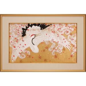 中島千波 「 薄墨桜 」 木版画 版画 絵画 日本画 さくら 春 日本 三大