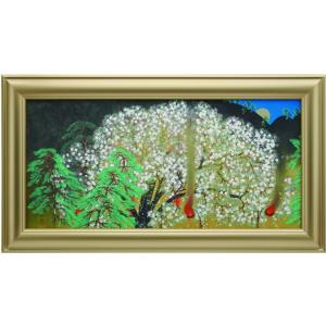 椿 花 絵画 日本画家 和風 シルクスクリーン 版画 小倉遊亀 「盛られた