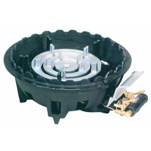 タチバナ製作所 穴あき ガス鋳物コンロ 三重 TS-330 底枠付/パイロット