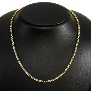 K18 YG ゴールド ツイストチェーン ネックレス 18インチ ツイスト