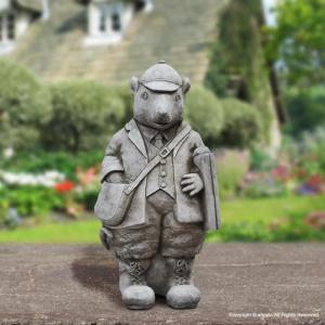 ガーデニング 雑貨 置物 ヨーロッパ 英国製 ハンターB 猫 ガーデン雑貨