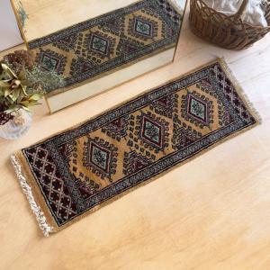 ヴィンテージ トライバル ラグ v0004 143cm×87cm レッド 赤