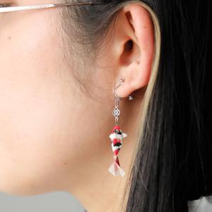 ピアス Original Jewel 金魚 桜錦 美濃和紙 手すき オリガミ