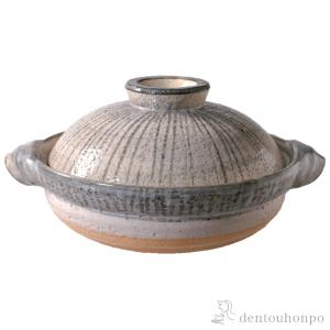 長谷園 伊賀土鍋 刷毛目 大(3〜5人用) ANH-03 母の日 父の日 敬老の日