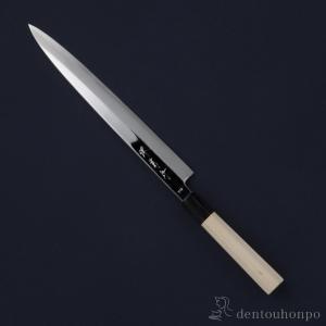 和包丁 堺菊守 極 V10鏡面（朴八角柄） 柳刃 300mm 1本 名入れ彫刻無料