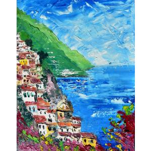 絵画 油絵 小林幸三 「上高地・大正池」 6号風景画 インテリア お祝い