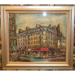 絵画 油絵 小澤勇寿郎 作 パリの女 6号サイズ インテリア 定価120000円