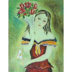 フランス風景絵画 油絵 小澤勇寿郎 作 パリの街 8号サイズ インテリア