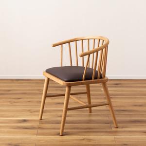 ダイニングチェア 1脚 ウィンザーチェア ソフトレザー チェア 椅子