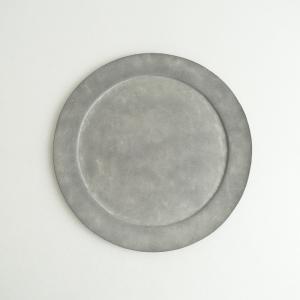 吉田次朗 *オーバルプレート 25cm*食器お皿キッチン作家グレー【陶器