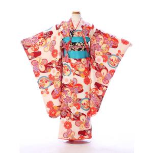 篠原ともえ｜七五三着物レンタルフルセット（白系）｜女の子（七歳