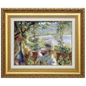 モネ 睡蓮 ジヴェールニーの日本橋 6号 立体複製名画 額付き 壁掛け