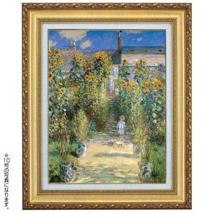 ルノワール テラスにて 4号 サイズ 立体複製名画 絵画 額付き