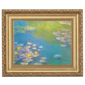 モネ 睡蓮の池と日本の橋 （F8サイズ）（紐・フック付） 約横61×縦49.5