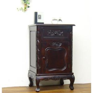 クロシオ アンティーク風FAX台 ファックス台 電話台 アンティーク