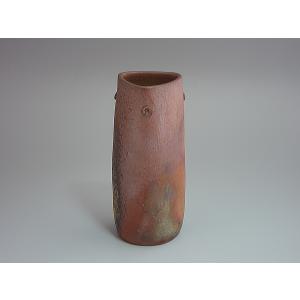 備前窯変耳付花入 岡田輝造 共箱 : 茶道具商 越中屋 - 通販 - Yahoo