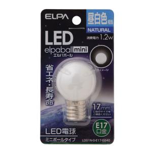 ELPA（エルパ） LED電球G30形 LED電球 照明 E17 100V 1.2W 電球色 屋内
