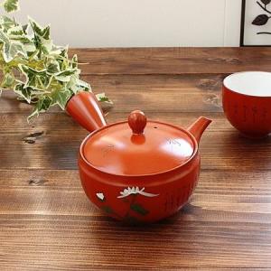 常滑焼 朱泥二口急須 (和食器 ポット 茶器 朱泥 アウトレット