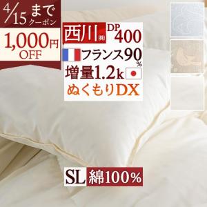 西川（nishikawa） 羽毛合掛け布団 シングル 羽毛布団 合い掛け DP350