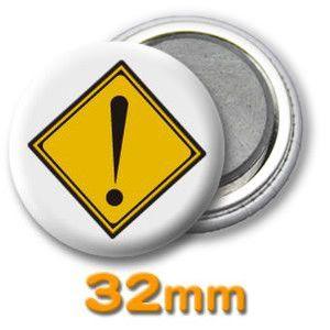 缶バッジ（道路標識）ピンバッヂ150mm : オリジナルグッズ専門店ファン