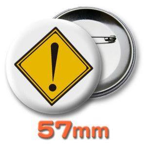 缶バッジ（道路標識）ピンバッヂ76mm : オリジナルグッズ専門店ファン