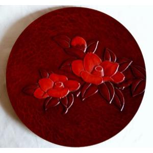 鎌倉彫 平 皿 一尺 牡丹 朱入り : 鎌倉彫廣堂 - 通販 - Yahoo!ショッピング