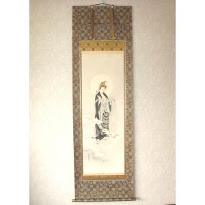 掛け軸 掛軸 十六善神図 大幅仏画 (複製画・新品) 桐箱・タトウ箱入り