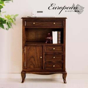 クロシオ アンティーク風FAX台 ファックス台 電話台 アンティーク