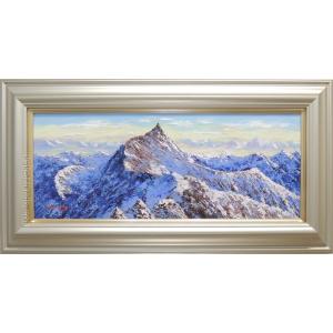 絵画 油絵 上高地 （大山功） 【海・山】【肉筆】【油絵】【日本の風景