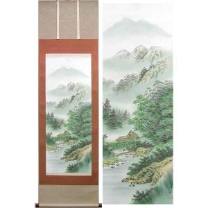 掛け軸 竹に雀 (井上秀城) 【掛軸】【一間床】【丈の短い掛軸】【花鳥