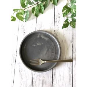 年輪プレート(杉)/津軽金山焼 金山焼 陶器 角 木目 木 模様 手作り