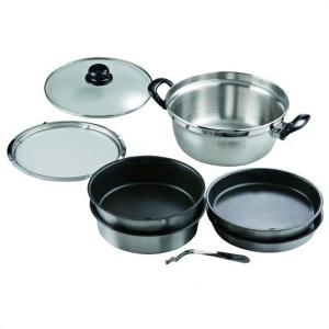 MFG 遠赤外線 炊飯鍋 22cm 4.5L 蒸気摘み蓋付 スーパーラジエント