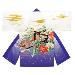 よさこい 長半纏 法被 半天 袢天 半被 衣装 綿100% のしめ柄 YOSAKOI